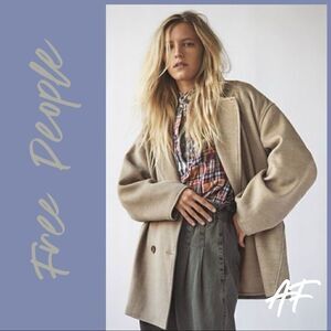FREE PEOPLE HANNAH SUPER SOFT BLAZER IN OLIVE NWT